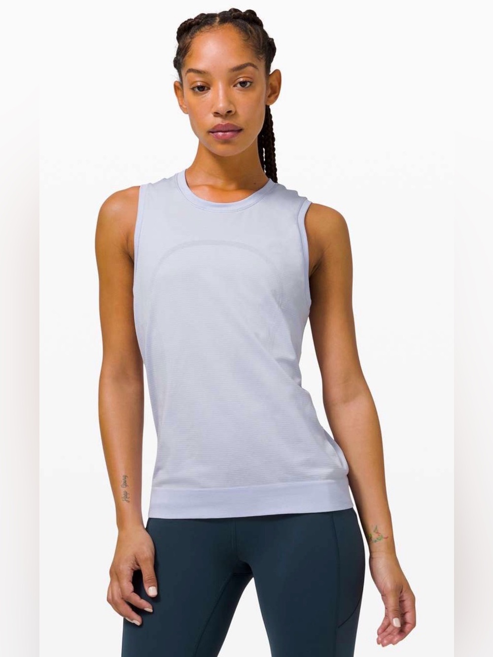 Lululemon Swiftly Breath Muscle Tank, Serene Blue, Size 4, Excellent Condition!